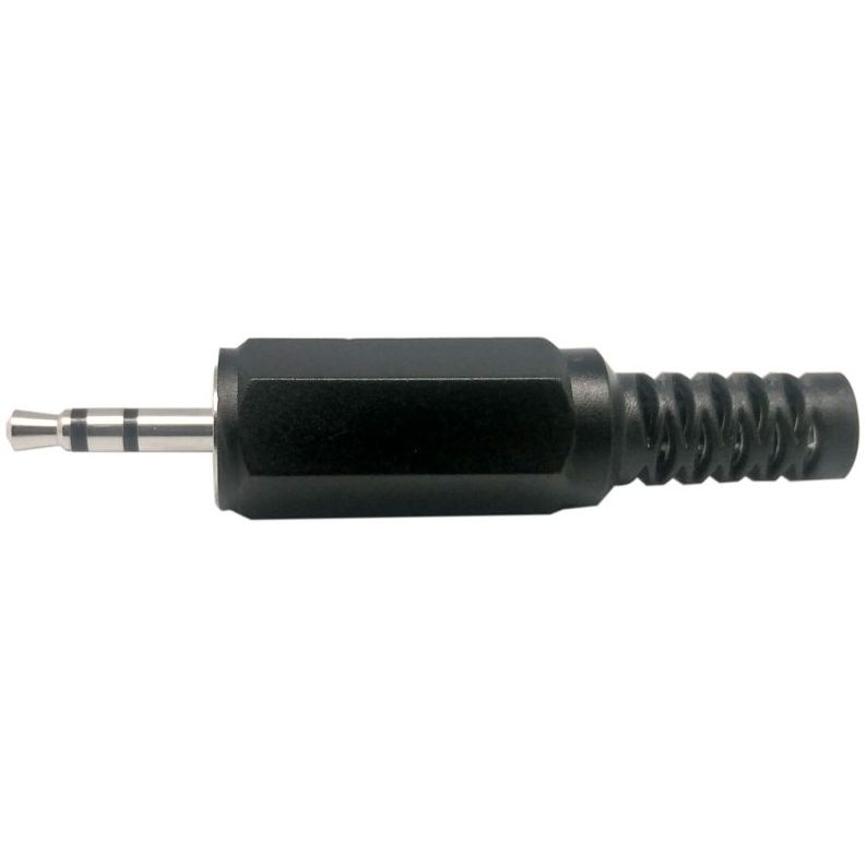 Conector JACK 2.5mm STEREO macho para soldar