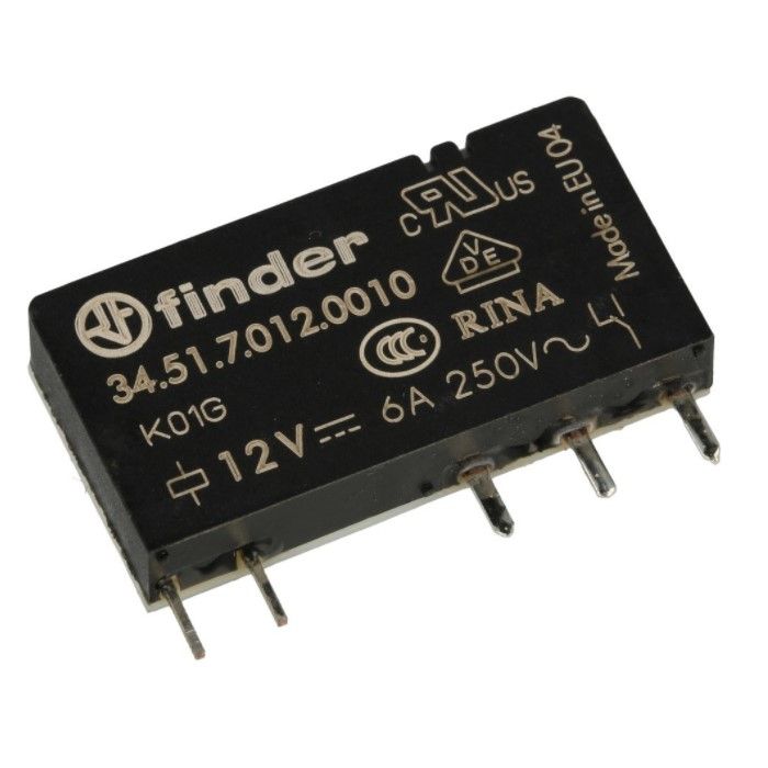FINDER Rele 34.51.7.012 12Vdc 1 contacto conmutado