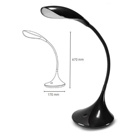 Lampara LED sobremesa regulable 6W 4000K luz neutra